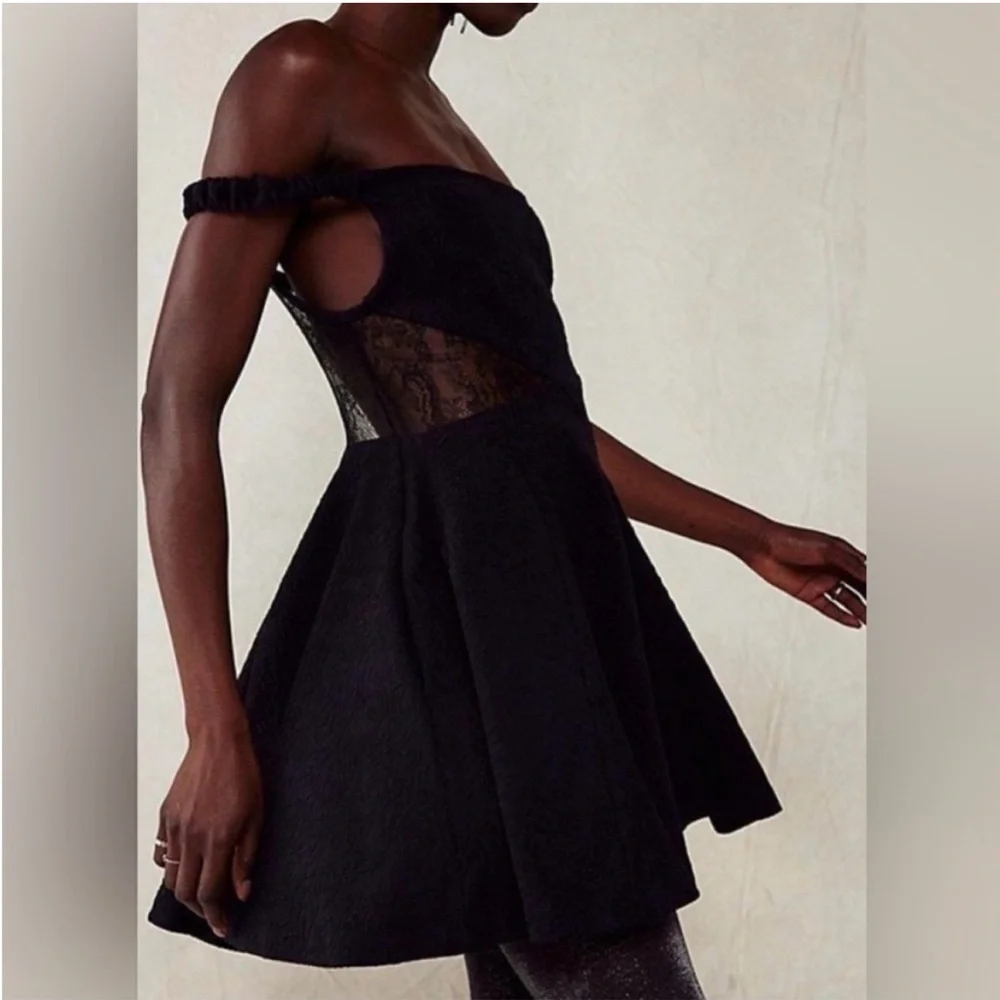 New Free People Brooklyn Mini Dress Skater Dress